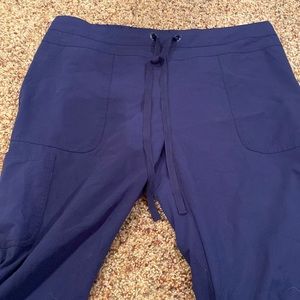 Large greys anatomy navy blue scrub pants.